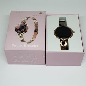 Rose Gold Android Compatible Smart Watch Bracelet